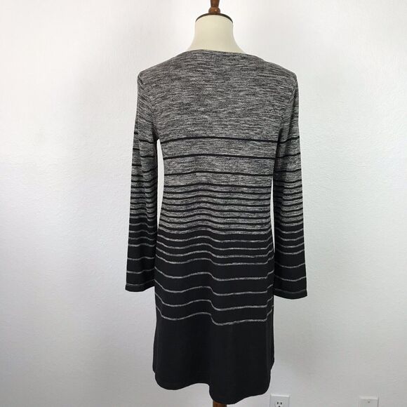 Max Studio Dress Pullover Striped Stretch Knit Color Block - Picture 7 of 9